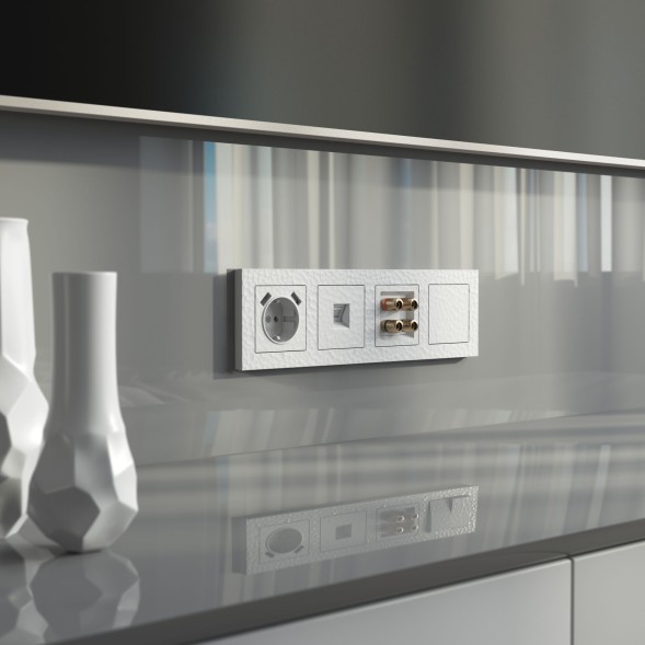 Акустическая розетка (Hammer белый) Werkel W1285001