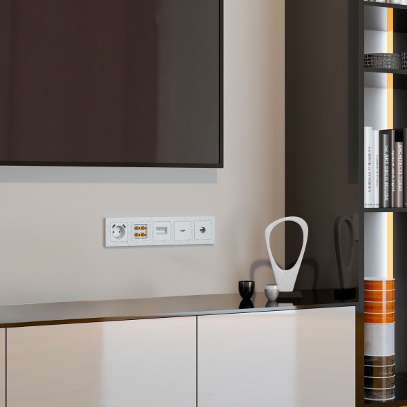 Акустическая розетка (Hammer белый) Werkel W1285001