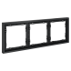 Рамка пластиковая VOLTUM S70 на 3 поста, (графит)