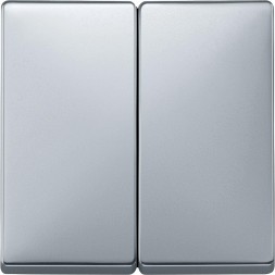 Клавиша Merten Artec алюминий x2 MTN412560