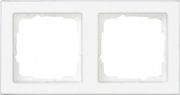 Рамка Gira E2 Белый глянец 2-постовая 071222