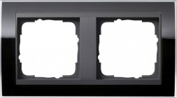 Рамка Gira Event Clear Черный 2 поста 0212738