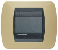 L4802GT Рамка на 2 модуля Скутер Жёлтый Bticino