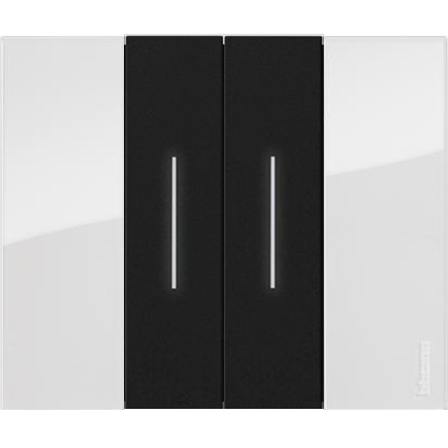 Рамка Bticino Living Now GHIACCIO 2-модульная KA4802DW