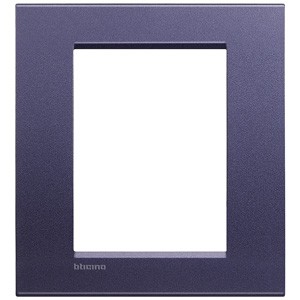 Рамка Bticino LivingLight Квадрат Синий шелк 3+3 модуля LNA4826CB