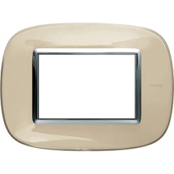 Рамка Bticino Axolute Овал Бежевая карамель 3 модуля HB4803DA