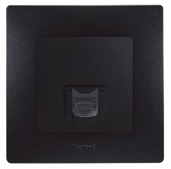 Рамка Legrand Etika Антрацит 1-постовая 672581