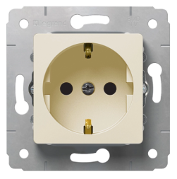 Розетка электрическая Legrand Cariva (слоновая кость) 773759