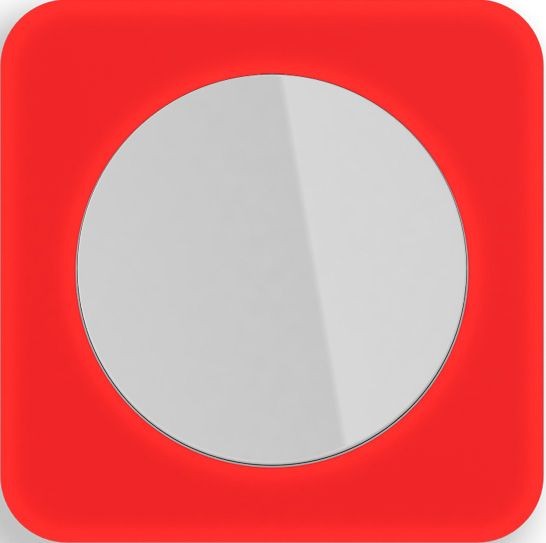 Рамка Berker R.1 Красный белый 1 пост 10112349