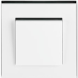 Рамка ABB Levit Белый / Дымчатый чёрный 1 пост 2CHH015010A6062 3901H-A05010 62W