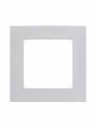 Рамка ABB Levit Белый / Дымчатый чёрный 1 пост 2CHH015010A6062 3901H-A05010 62W