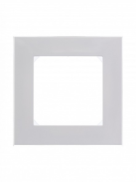 Рамка ABB Levit Белый / Дымчатый чёрный 1 пост 2CHH015010A6062 3901H-A05010 62W