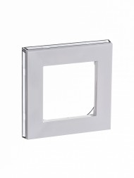 Рамка ABB Levit Белый / Дымчатый чёрный 1 пост 2CHH015010A6062 3901H-A05010 62W