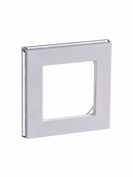 Рамка ABB Levit Белый / Дымчатый чёрный 1 пост 2CHH015010A6062 3901H-A05010 62W