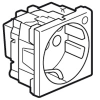 Розетка Legrand Mosaic 2к+З немецкий стандарт 077212