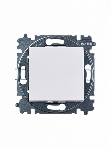 Переключатель перекрёстный одноклавишный ABB Levit белый / ледяной 3559H-A07445 01W 2CHH590745A6001 2CHH590745A6001 3559H-A07445 01W