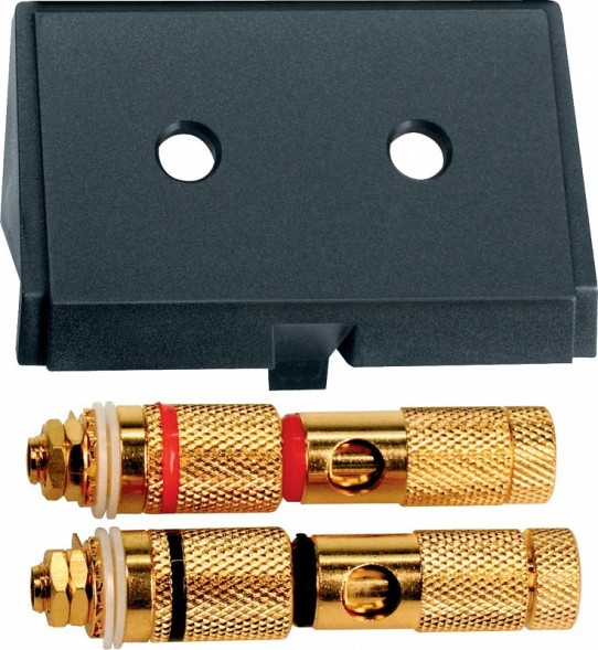 Вставка Merten M-серия черный с разъемами high-end x2 MTN464387