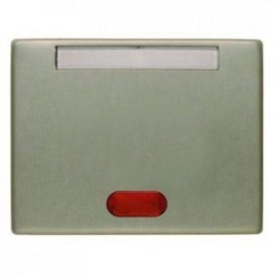 Клавиша Berker Arsys светло-бронзовый металл в комплекте с 5 линзами и полем для надписи 14160201