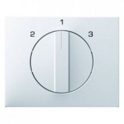 Центральная панель Berker R.1 Berker K.1 полярная белизна с блеском с вращающейся ручкой для 3-уровневого выключателя 10887109