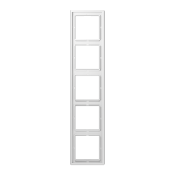 Рамка Jung LS 990 Белый 5 постов LS985WW