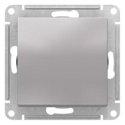 1-клавишный ПЕРЕКЛЮЧАТЕЛЬ, 10АХ, механизм, быстрозажим. клем., АЛЮМИНИЙ Schneider Electric Art Gallery GAL000361S