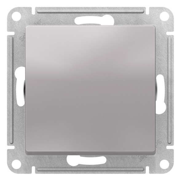 1-клавишный ПЕРЕКЛЮЧАТЕЛЬ, 10АХ, механизм, быстрозажим. клем., АЛЮМИНИЙ Schneider Electric Art Gallery GAL000361S
