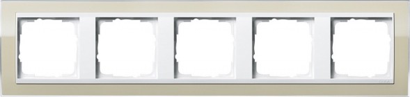 Рамка Gira Event Clear Песочный / Белый 5 постов 0215773