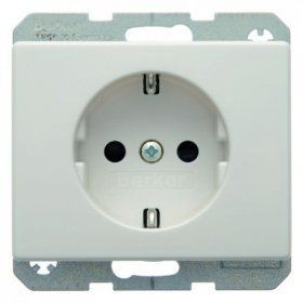 Штепсельная розетка Berker Arsys полярная белизна с блеском SCHUKO 41350069