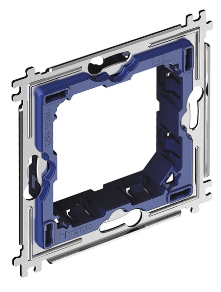 Суппорт Bticino Living Light металлический на 2 модуля на винтах LN4702M