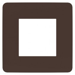 Рамка Schneider Electric Unica Studio Color Шоколад / Антрацит 1 пост NU280217