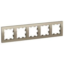 Рамка Schneider Electric Atlasdesign Шампань 5 постов ATN000505