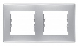 Рамка Schneider Electric Sedna Алюминий 2 поста SDN5810360