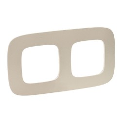 Рамка Legrand Valena Allure Тиснение бежевый 2 поста 754382