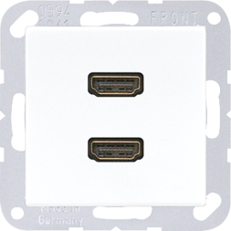 Плата Jung SL серия белый гнезда 2*HDMI MAA1133WW