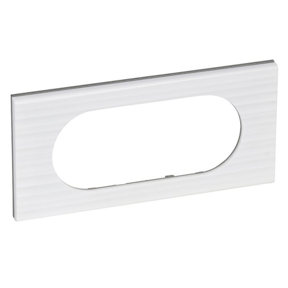 Рамка Legrand Celiane Пластик Corian Белый Рельеф 4/5-модульная 069015