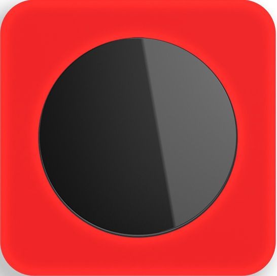 Рамка Berker R.1 Красный черный 1 пост 10112344