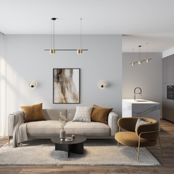 Подвесной светильник ORBIT DK4063-BK+SG