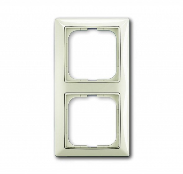 Рамка ABB Basic 55 Chalet-white 2 поста 2CKA001725A1512 2512-96-507