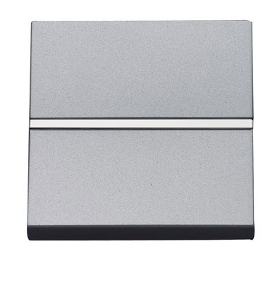 Механизм выключателя ABB Zenit серебристый 1-полюсного с клавишей 2-модульный 2CLA220100N1301 N2201 PL