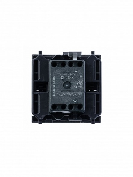 Механизм выключателя ABB Zenit серебристый 1-полюсного с клавишей 2-модульный 2CLA220100N1301 N2201 PL