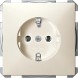 Механизм розетки Merten Artec бежевый с заземлением без шторок MTN2301-4044