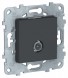 Розетка TV Schneider Electric Unica Studio Антрацит оконечная NU546454