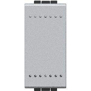 Кнопка Bticino Living Light Алюминий с автоматическими клеммами 1 модуль NT4005A