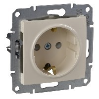 Розетка Schneider Electric Sedna бежевый с\з с\ш SDN3000147