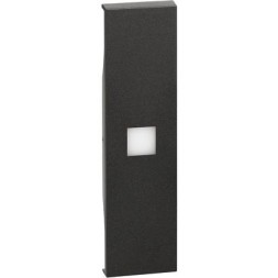 Накладка для управления элемента Bticino Living Now черная person. 1 модуль. KG01X