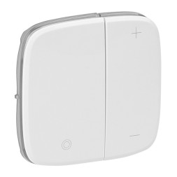 Лицевая панель Legrand Valena ALLURE Белая для кнопочного светорегулятора 752085