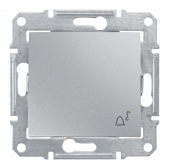 Кнопочный выключатель Schneider Electric Sedna алюминий &quot;звонок&quot; SDN0800160