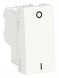 Выключатель Schneider Electric Unica Modular Белый двухполюс, 1-клавиш, сх. 2 16 AX, 250 В, 1 модуль NU316218