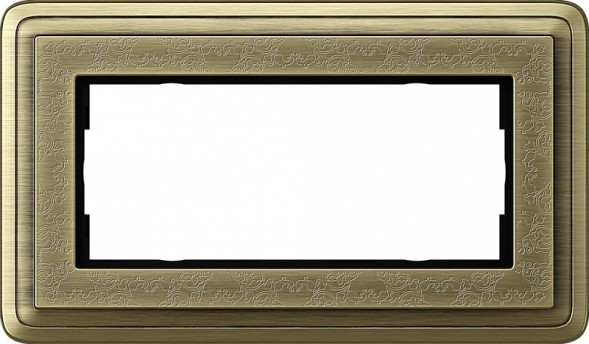 Рамка Gira Classix Art Бронза без перегородки 2-постовая 1002661