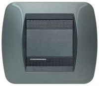 L4802AC Рамка на 2 модуля Тёмная Сталь Bticino